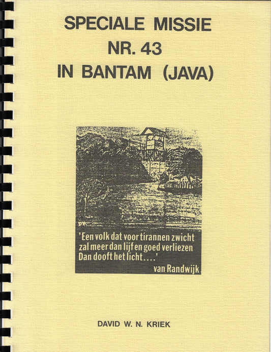 Omslag van speciale missie nr. 43 in Bantam (Java), tweedehands boek bij Boekhandel Bloks