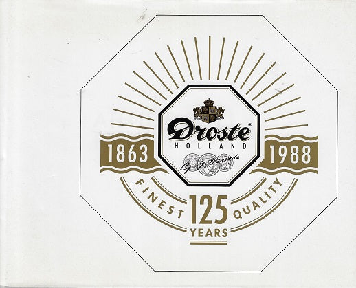 Omslag van Droste 1863 - 1988 door Henk Egbers, tweedehands boek bij Boekhandel Bloks