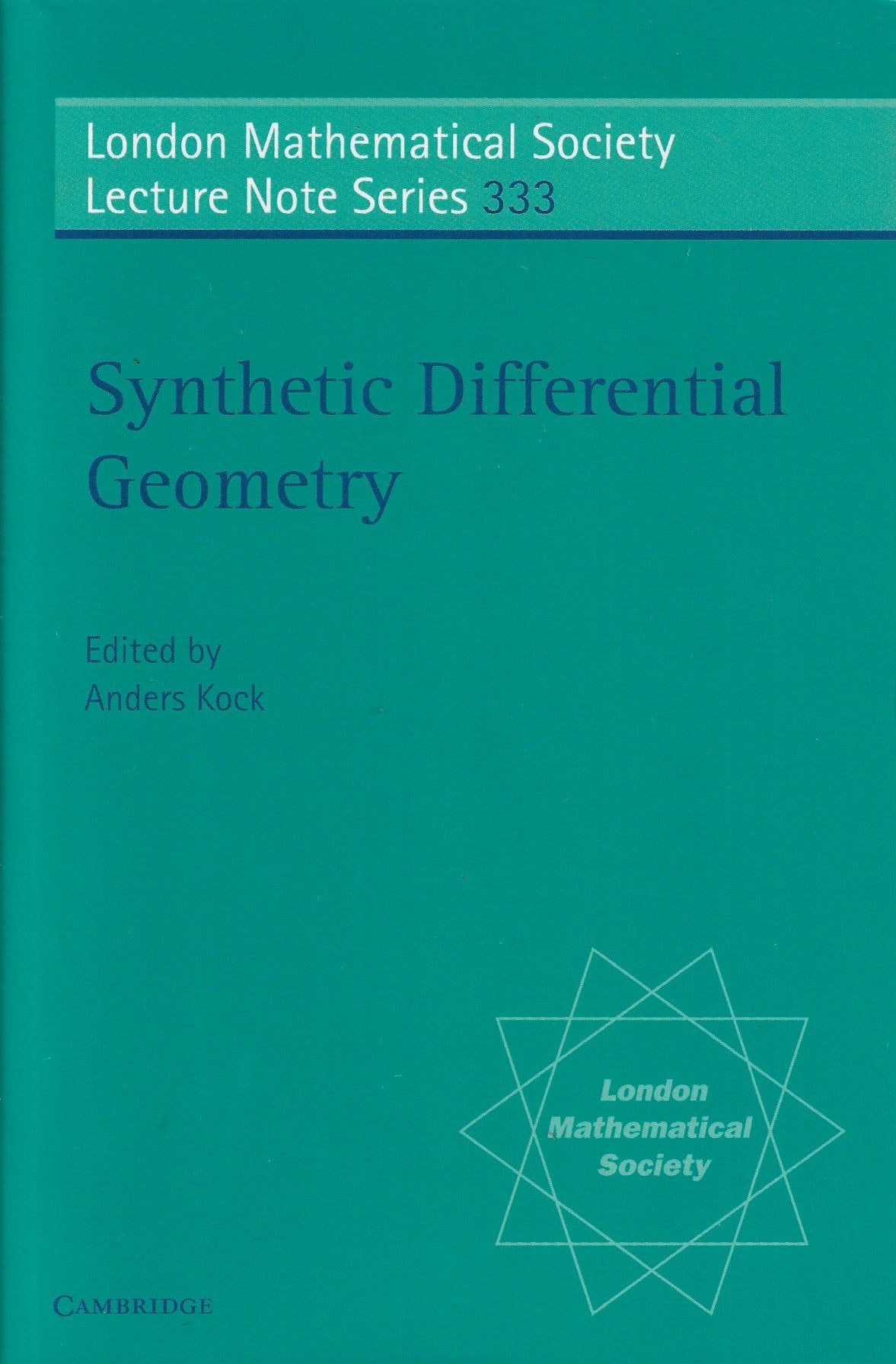 Omslag van Synthetic Differential Geometry, tweedehands boek bij Boekhandel Bloks