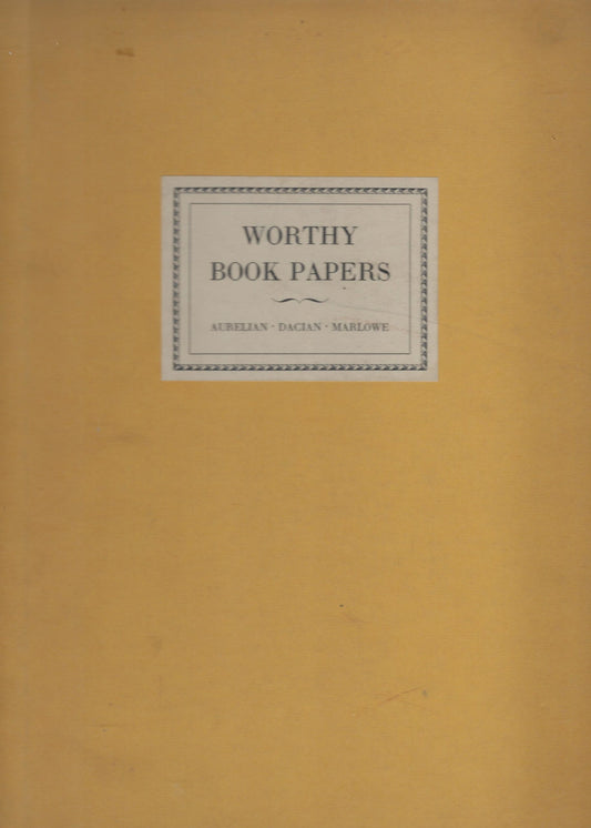 Omslag van Worthy book papers, tweedehands boek bij Boekhandel Bloks