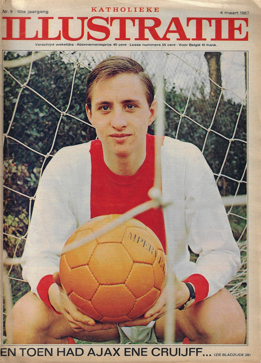 Omslag van Johan Cruijff - Katholieke illustratie, tweedehands boek bij Boekhandel Bloks