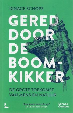 Omslag van Gered door de boomkikker, tweedehands boek bij Boekhandel Bloks